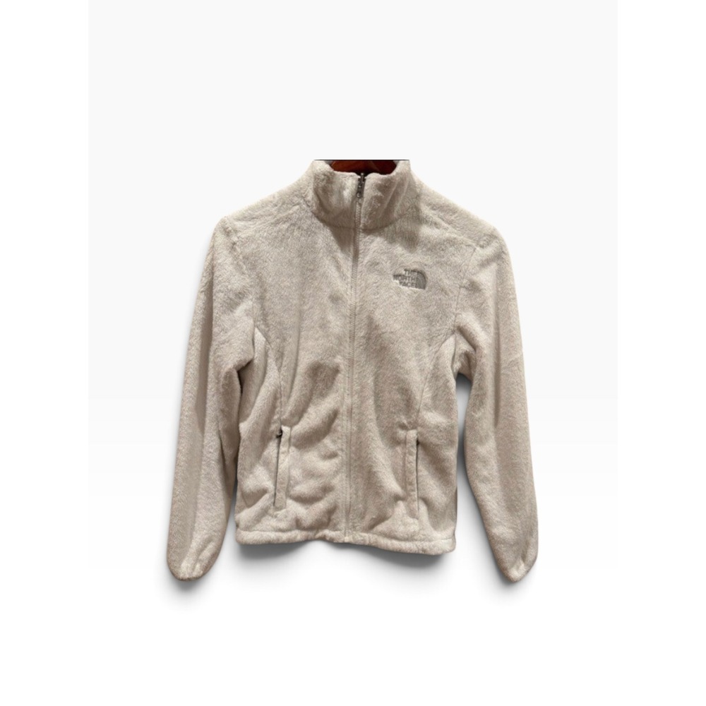 The North Face Osito Fleece Jacket Womens‎ Small Cream White Full Zip Soft Warm